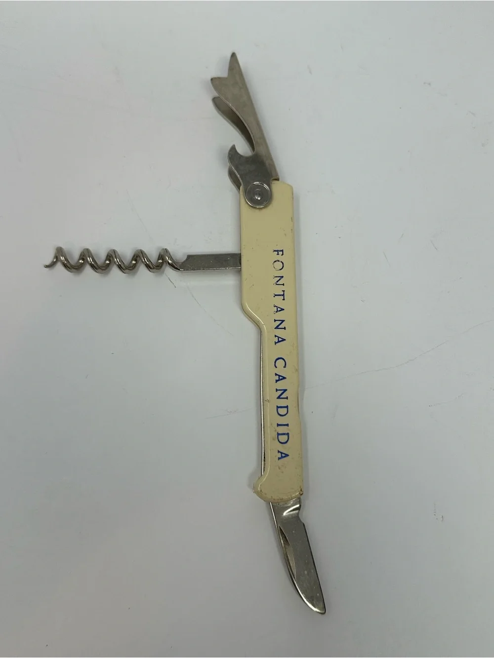 Vintage Fontana Candida Winery Bottle Opener, Knife & Corkscrew Multi-Tool Italy